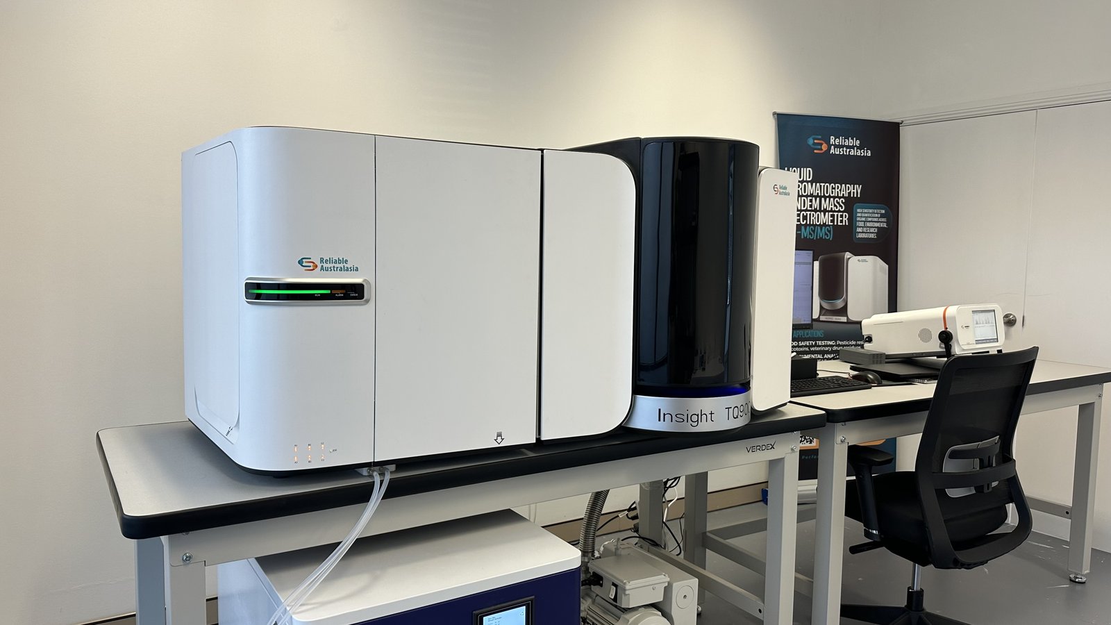 The Insight TQ9000 LC-MS/MS installed in the Reliable Australasia demonstration laboratory at Lane Cove, Sydney